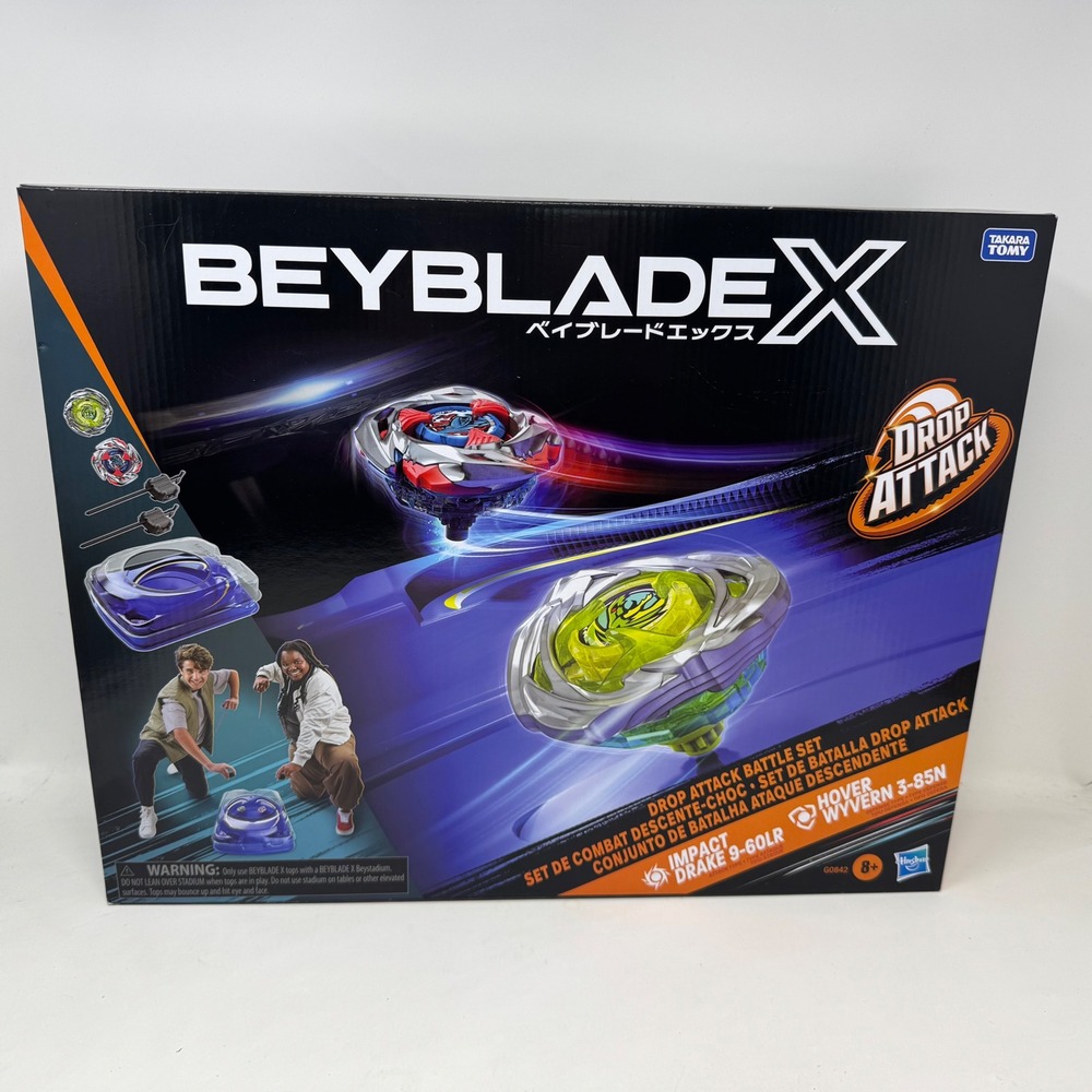 Beyblade X Drop Attack Battle Set Impact Drake Hover Wyvern Stadium G0842